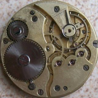Vintage Surete by Movado Pocket watch movement & dial 43 mm. to 