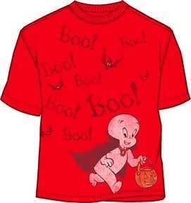 casper ghost t shirt tee me new boo red youth