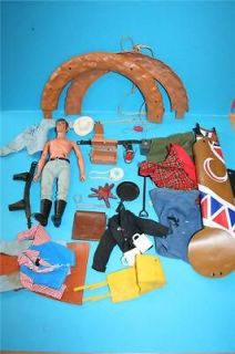 Vintage Lone Ranger Marx Gabriel figure doll and parts LOT see!!