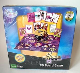 New Disney Hannah Montana CD Board Game in Guitar Case + Music CD NIB