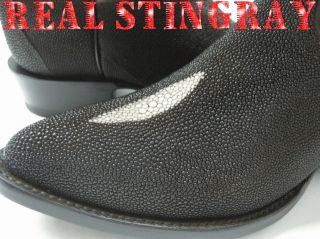 NEW GENUINE AUTHENTIC STINGRAY SKIN COWBOY BOOTS WESTERN BIKER RODEO 