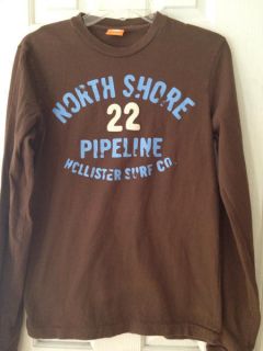 Mens Hollister North Shore Surf long sleeve t shirt size S