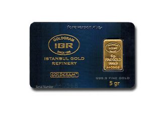 Newly listed 5 Gram 9999 24K GOLD Premium Bullion Bar Ingot with 
