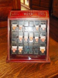 Neat antique Boye Needle case with product  country store   14402