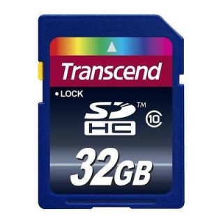 NEW 32GB SD SDHC Transcend Secure Digital Flash Memory Card Class 10
