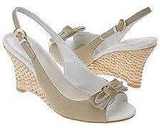 nickels olympia wedge sandals beige straw 6 med new expedited
