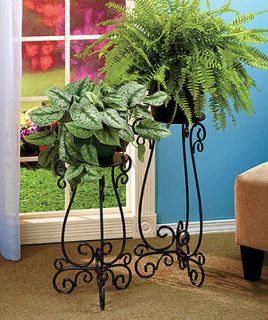 Newly listed New 2 Metal Plant Display Stands Garden Home Decor