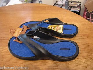 Mens Panama Jack flip flops sandals thongs black cushion XL 12 13 12 