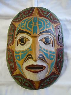 Stunning Carved First Nations Kwaguilth Mask by Native Artist Tony 