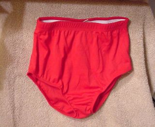 nwt women s red cheerleader briefs size x small time