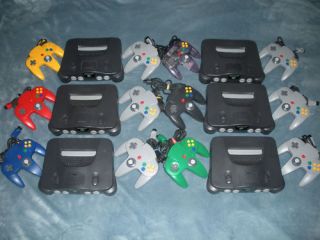 nintendo 64 n64 with 2 controllers expansion pack time left