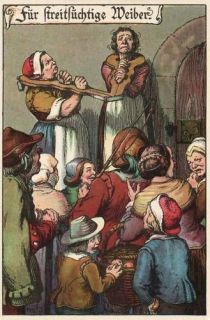 germany postcard medieval punishment even stocks 152755 