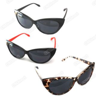 New Chic Medium Kiss Cateye Sunglassess Vintage Look Three Colors 