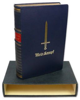 Original German Mein Kampf Book 1939 by Adolf Hitler * Jubilee Leather 