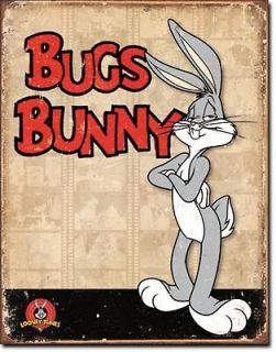 Bugs Bunny Retro Panels Metal Tin Sign Kids Home Wall Decor Poster 