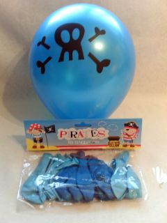PACK OF 14 PIRATE PARTY BALLOONS(PARTY BAG/LOOT BAG)POSTAL DISCOUNT 