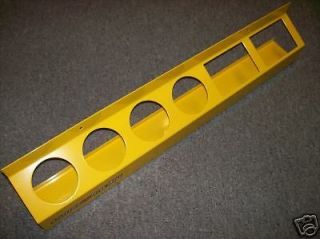 MOOSE OIL LUBE CAN RACK WALL MOUNT YELLOW STORAGE HOLDER TRAILER