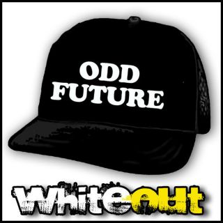 ODD FUTURE LOGO OFWGKTA HIP HOP BLACK TRUCKERS CAP MESH SNAPBACK HAT