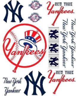 New York Yankees Scrapbooking Stickers Craft Images Full Sheet Sticker 