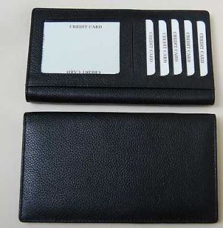 Mohawk Extremely Fine Checkbook Cover with ID slots in Black NDM 