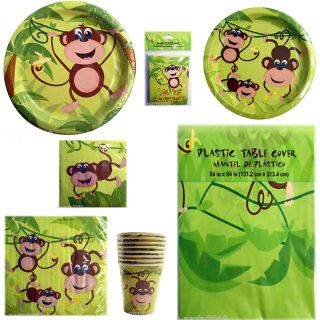 Jungle Birthday Party Ideas on Monkey Boy Birthday Party Supplies   Ideas 64 Big Dot