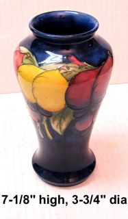 Vintage William Moorcroft English Pottery Wisteria Vase c.1920s