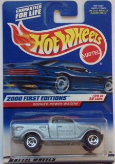 2000 hot wheels first edition dodge power wagon 25 36