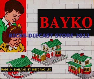 bayko meccano building set 1960 s shop display sign location
