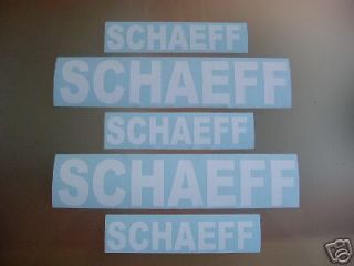 schaeff loader mini excavator bagger stickers decals 