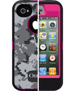 NEW Otterbox Apple Iphone 4/4S Defender Urban Camo Pink Protective 