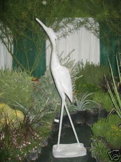 ft fiberglass heron stork garden fountain statue time left