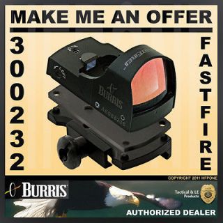 Burris 300232 Fastfire II RED DOT Reflex Sight with Picatinny Mount
