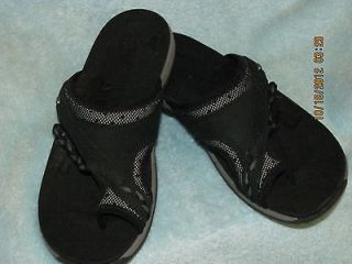 nwob merrill air cushion q form black sandals size 5 b