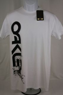 NWT Oakley Blown Out (S) Small Short Sleeve Shirt NEW White 