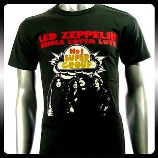 led zeppelin heavy metal rock punk band t shirt sz m