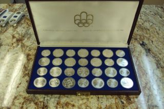 1976 Canadian Montreal Olympics Silver Coins Certificate $5 $10 Series 