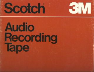 Scotch 1/4 Back Treated Audio Recording Tape 2500 10 1/2 Metal Hub 
