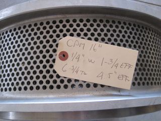NEW CPM Century 16 inch Pellet Mill Die 1/4n inch Hole with 1 3/4 inch 