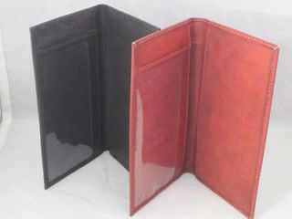 leather check book cover in Clothing, 