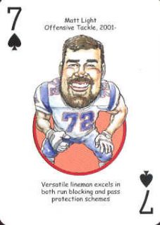 matt light new england patriots playing card returns accepted within