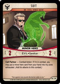 Huntik Suit Card New SAS_095 minor hero evil seeker Mr. Steel RARE