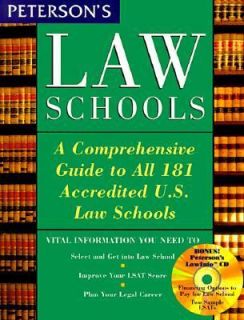 Petersons Law Schools by Petersons Guides Staff 1998, CD ROM 