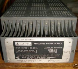 lambda 24 volt 11amp power supply lm e 24 returns