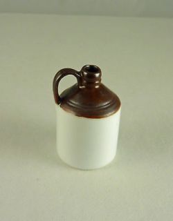 dollhouse miniature moonshine pottery jug small  