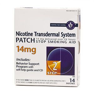 Habitrol Nicotine Transdermal System Step 2, 14mg Stop Smoking Aid 14 