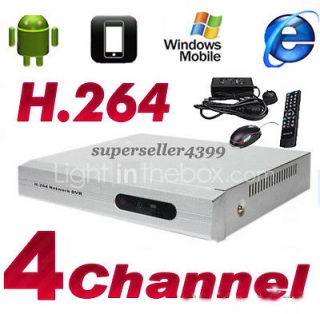 Night Owl 4 CH 4 Channels H.264 CCTV Real Time Security DVR System 