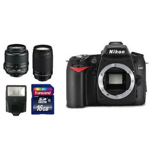 NEW Nikon D90 Camera + 4 Lens Kit 18 55 70 300 + 16GB Full Accessory 