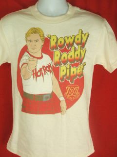 WWE Hot Rod Rowdy Roddy Piper Large Black T Shirt New, Never worn 