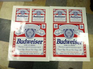 Newly listed Budweiser cornhole board decals 17 (2) and 8 (4)