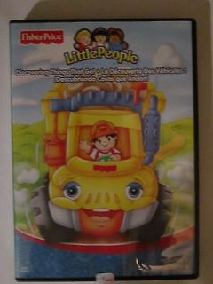 Fisher Price Little People Discovering Things That Go DVD  VERY GOOD 